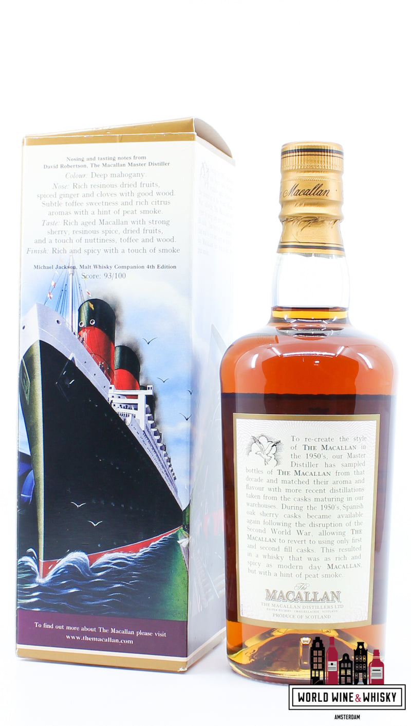 Macallan Fifties 2001 - Travel Series 1950's 40% 500ml - WORLD WINE WHISKY 