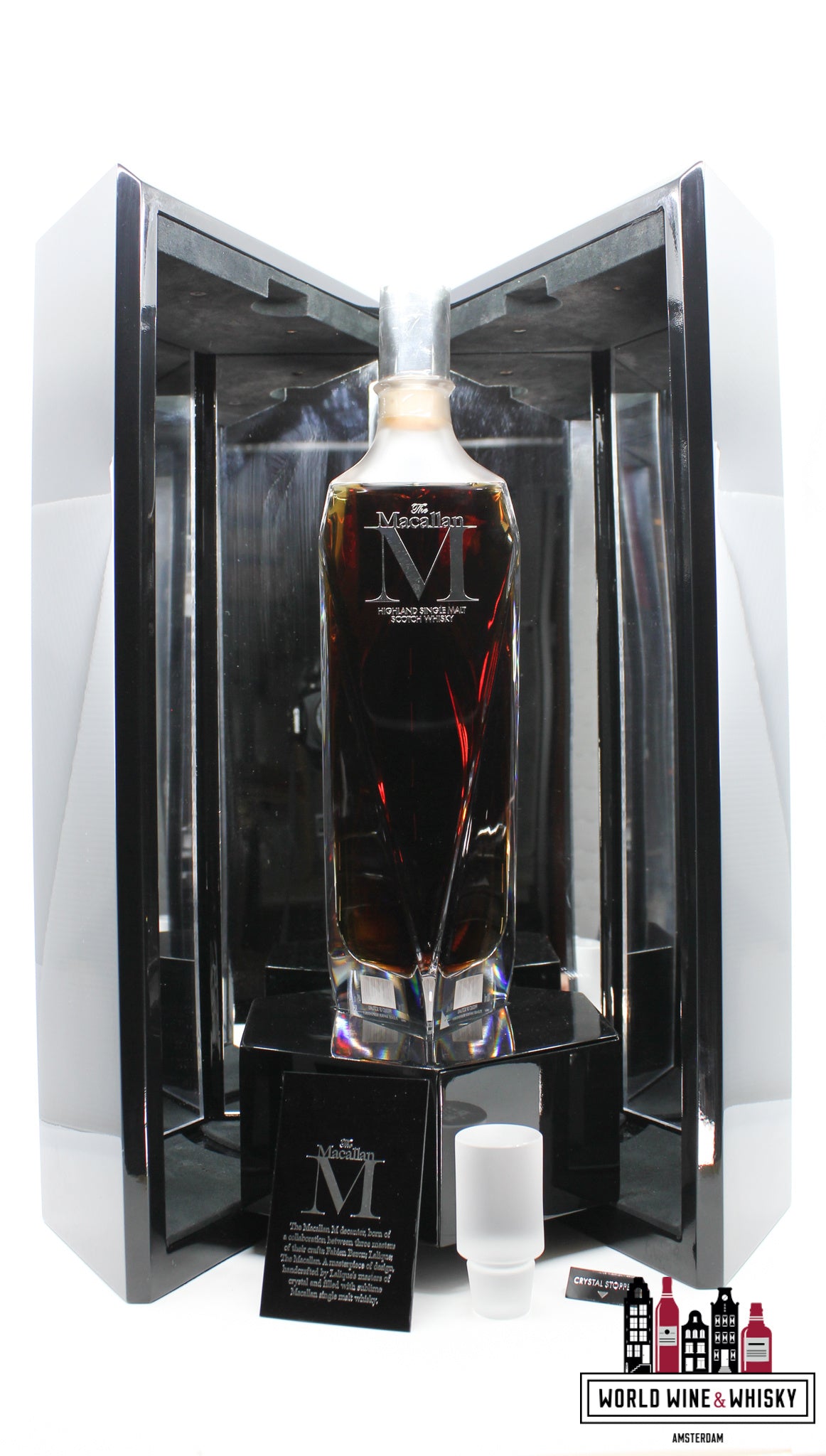 Macallan M Decanter 2015 - MMXV - Lalique Crystal France 44% - full set (1 of 2746) - WORLD WINE WHISKY 
