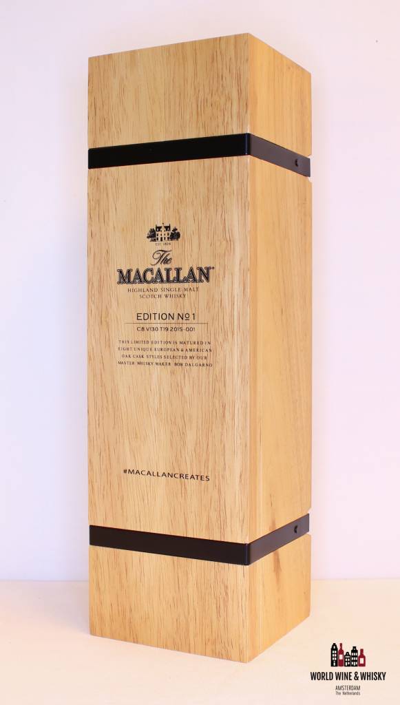 Macallan No 1 Edition 2015 48% (in wooden box) - WORLD WINE WHISKY 
