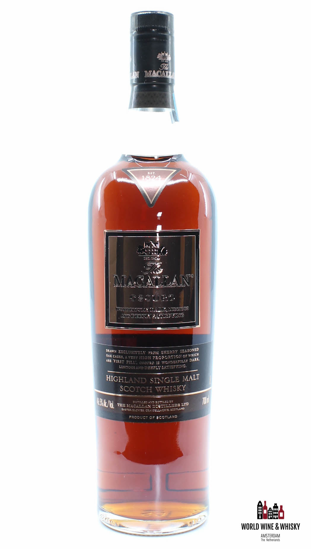 Macallan Oscuro - Lalique Rearing Kazak Horse - Travel Retail Exclusive 46.5% (one of 300 sets) - WORLD WINE WHISKY 