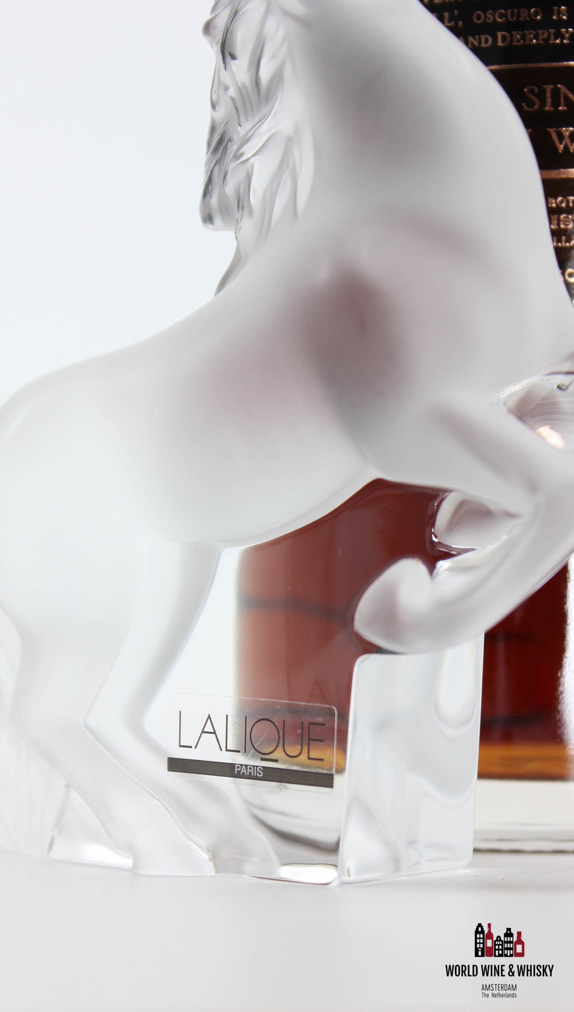 Macallan Oscuro - Lalique Rearing Kazak Horse - Travel Retail Exclusive 46.5% (one of 300 sets) - WORLD WINE WHISKY 