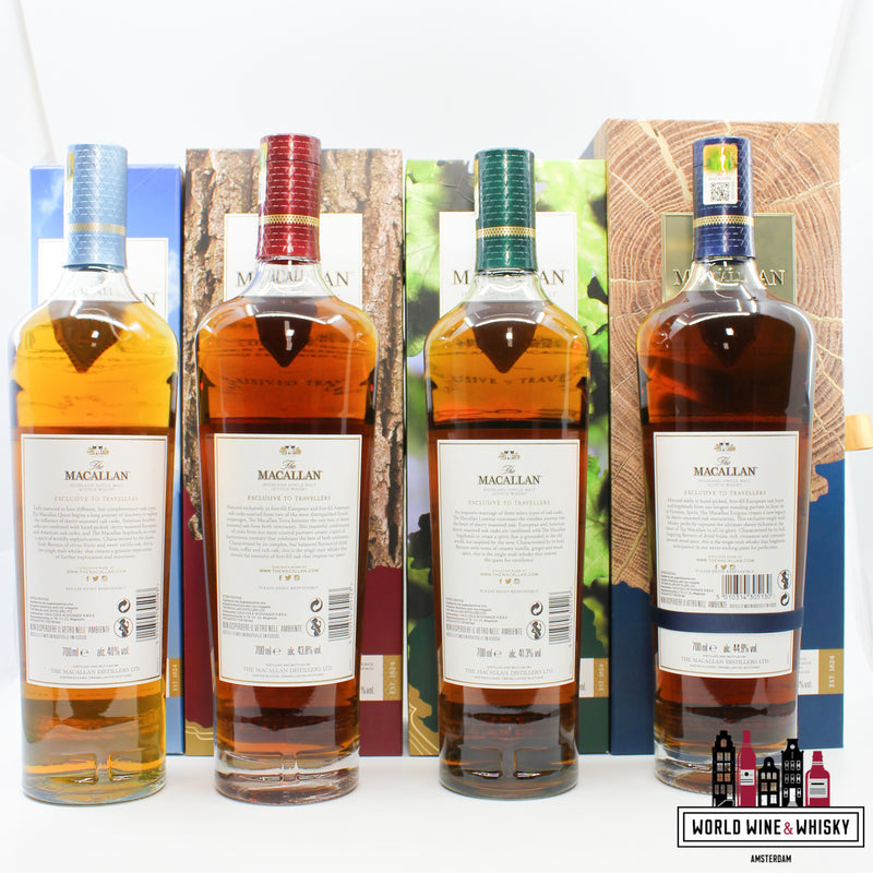 Macallan Quest Collection Set 2017: Quest, Terra, Lumina & Enigma - Travel Retail Exclusive (full set of 4 bottles) - WORLD WINE WHISKY 