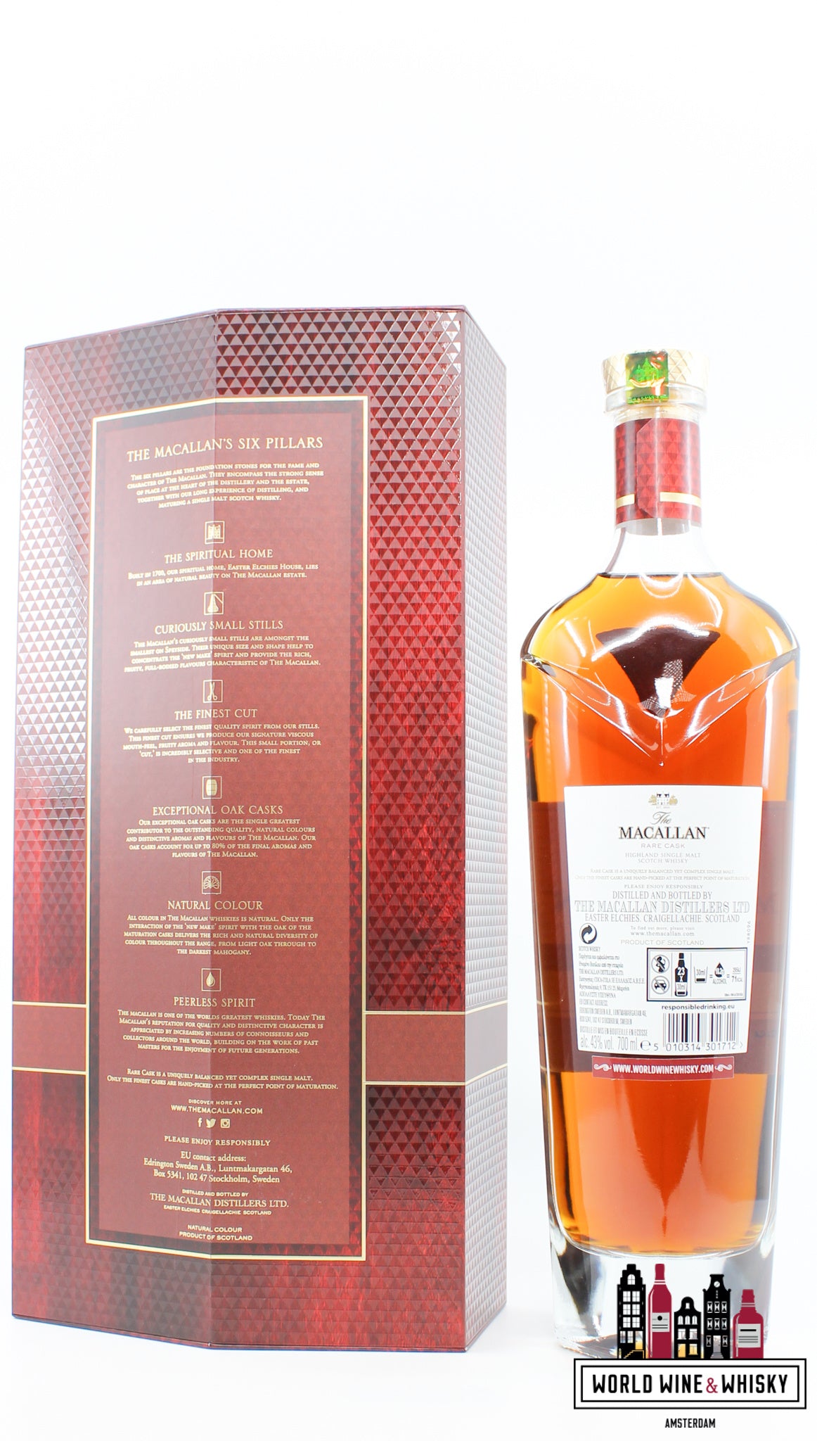 Macallan Rare Cask - Batch No 2 - 2019 Release 43% (in luxury case) - WORLD WINE WHISKY 