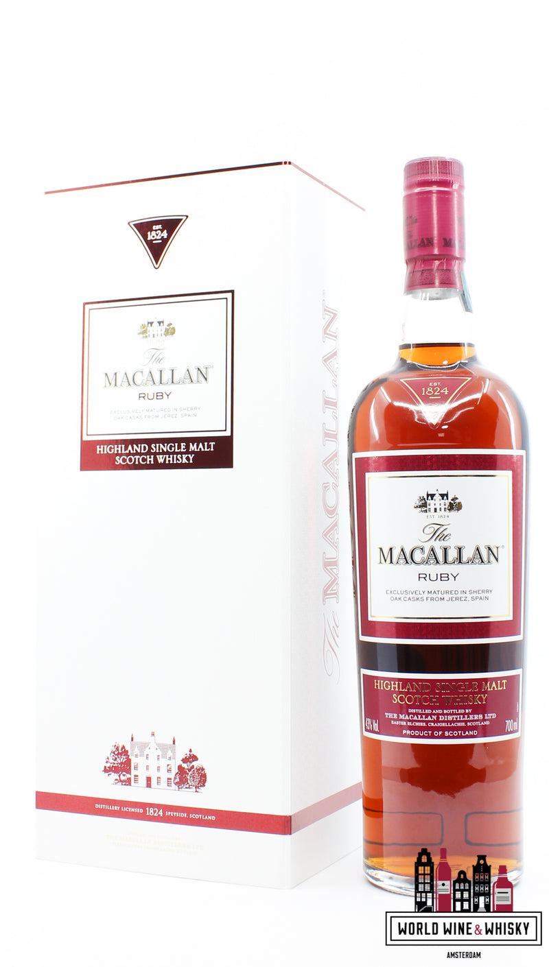 Macallan Ruby 2014 - The 1824 Series 43% 700ml (in luxury case) - WORLD WINE WHISKY 