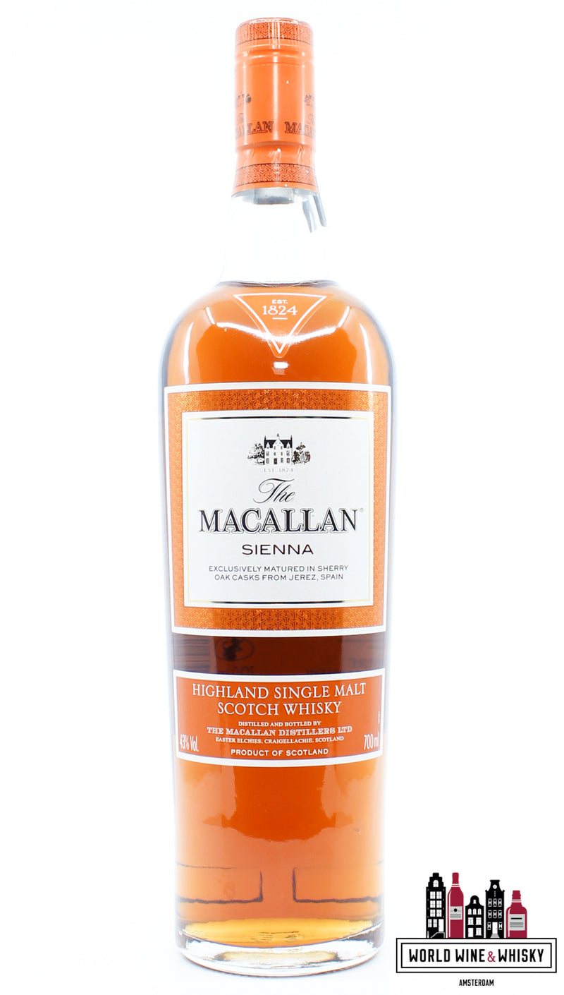 Macallan Sienna - The 1824 Series 43% 700ml (without the cardboard case) - WORLD WINE WHISKY 