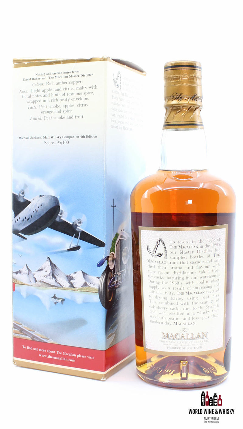 Macallan Thirties 2001 - Travel Series 1930's 40% 500ml - WORLD WINE WHISKY 