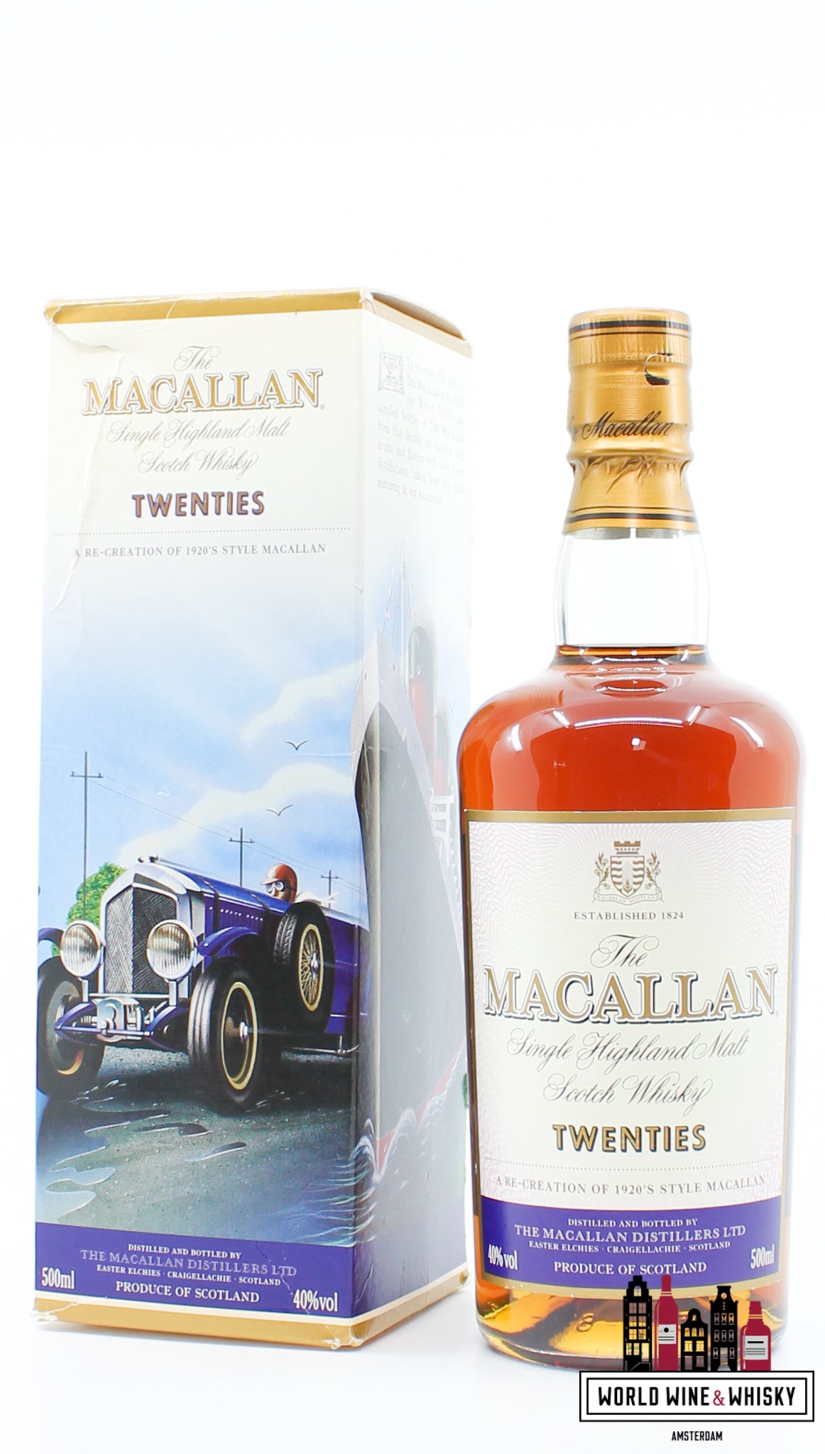 Macallan Travel Series 1920's - Twenties  (bottled in 2004) 40% 500ml - WORLD WINE WHISKY 