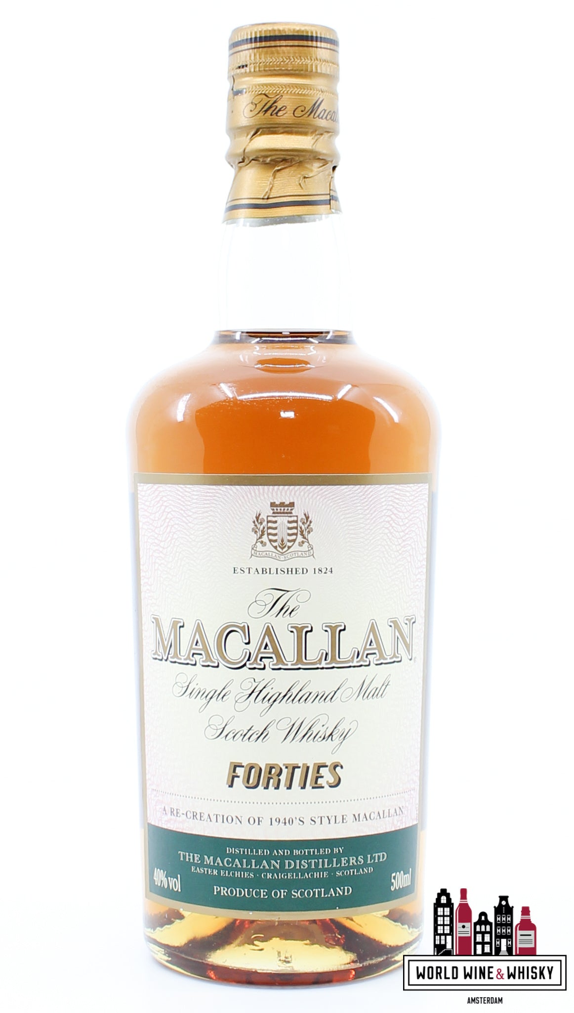 Macallan Travel Series 1940's - Forties (bottled in 2001) 40% 500ml - WORLD WINE WHISKY 