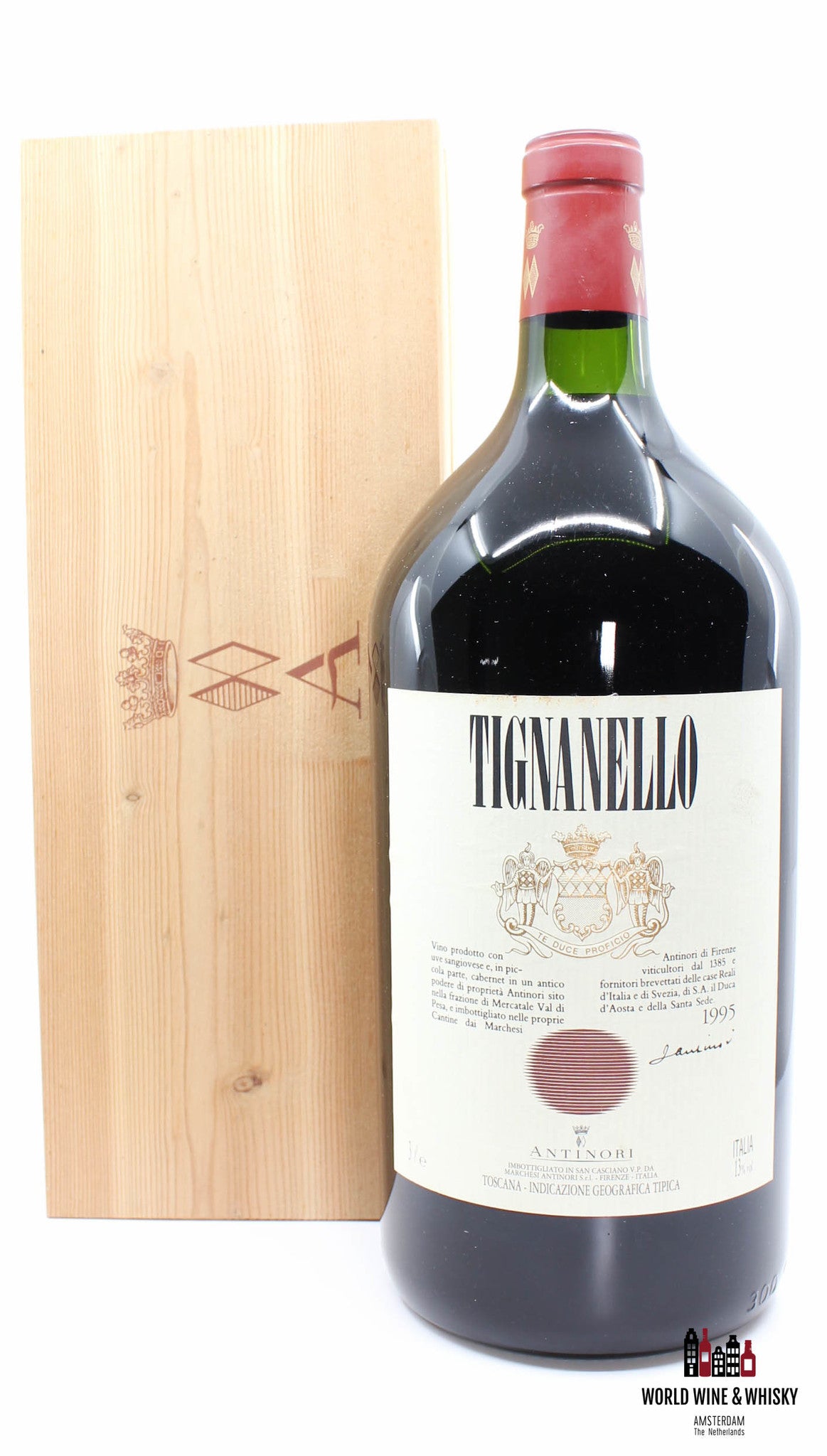 Marchesi Antinori Tignanello 1995 Double-Magnum in OWC (3L) - WORLD WINE WHISKY 