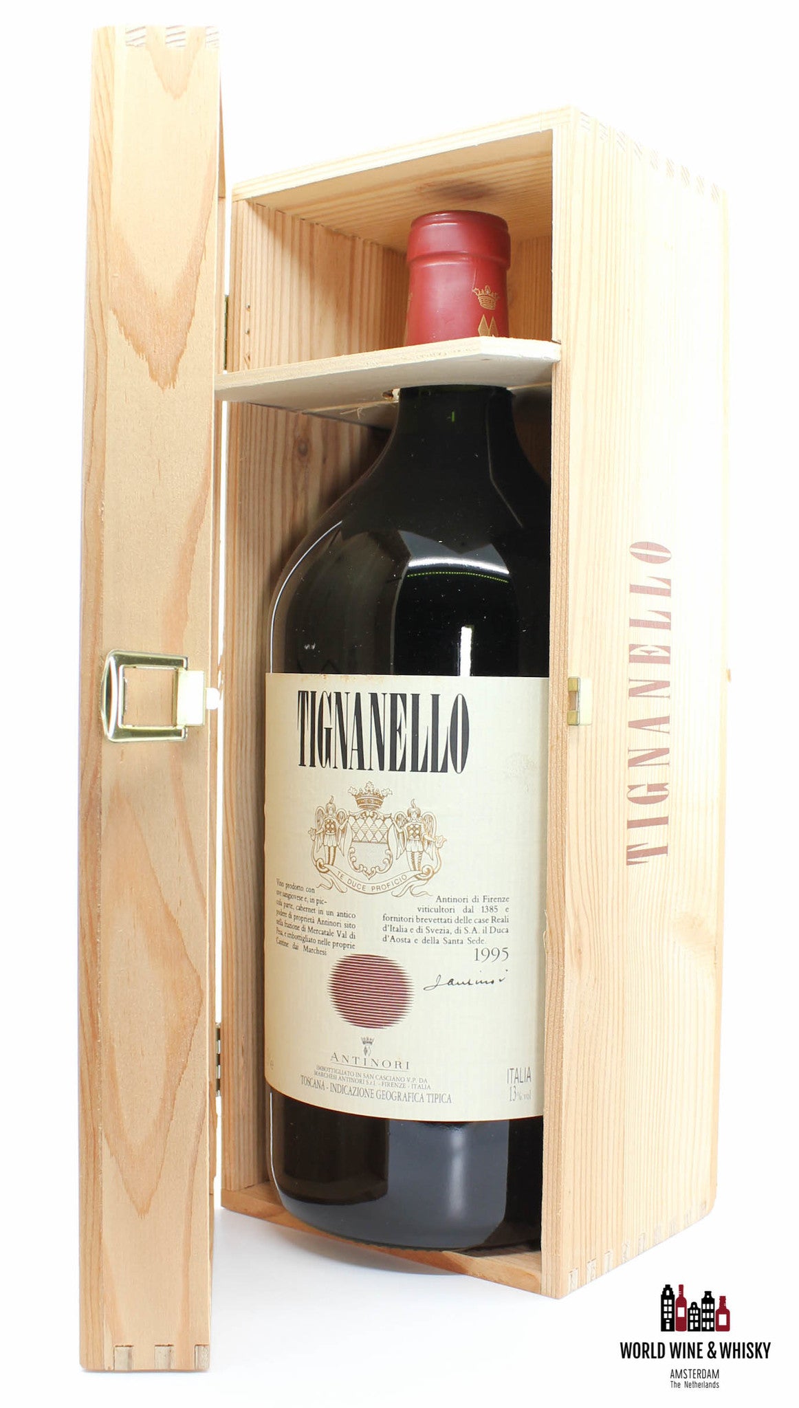 Marchesi Antinori Tignanello 1995 Double-Magnum in OWC (3L) - WORLD WINE WHISKY 