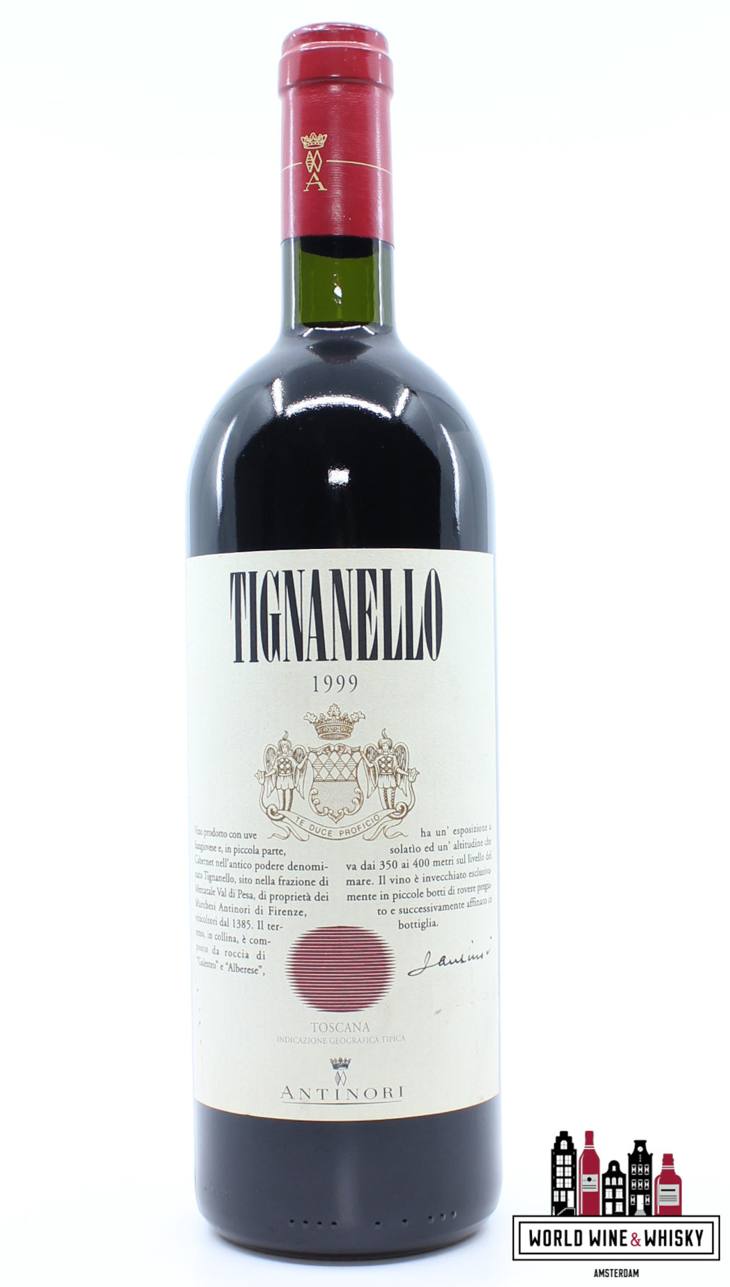 Marchesi Antinori Tignanello 1999 (91 Parker Points) - WORLD WINE WHISKY 