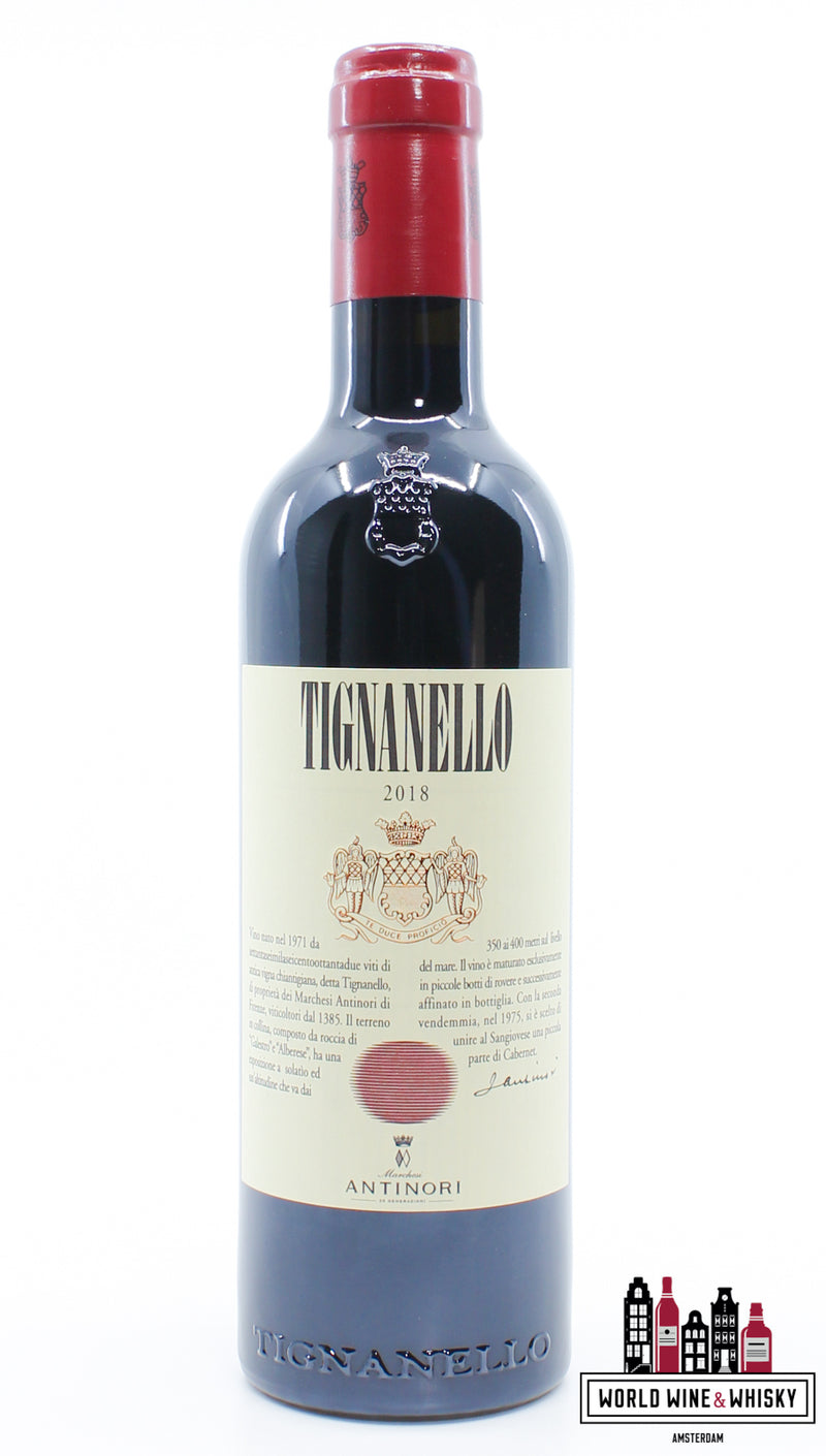 Marchesi Antinori Tignanello 2018 375ml (98 Parker Points) - WORLD WINE WHISKY 