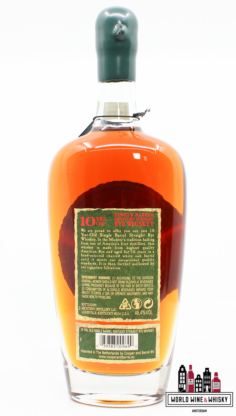 Michter's 10 Years Old 2023 - Single Barrel - Kentucky Straight Rye Whiskey - Cask L23F2377 46.4% - WORLD WINE WHISKY 