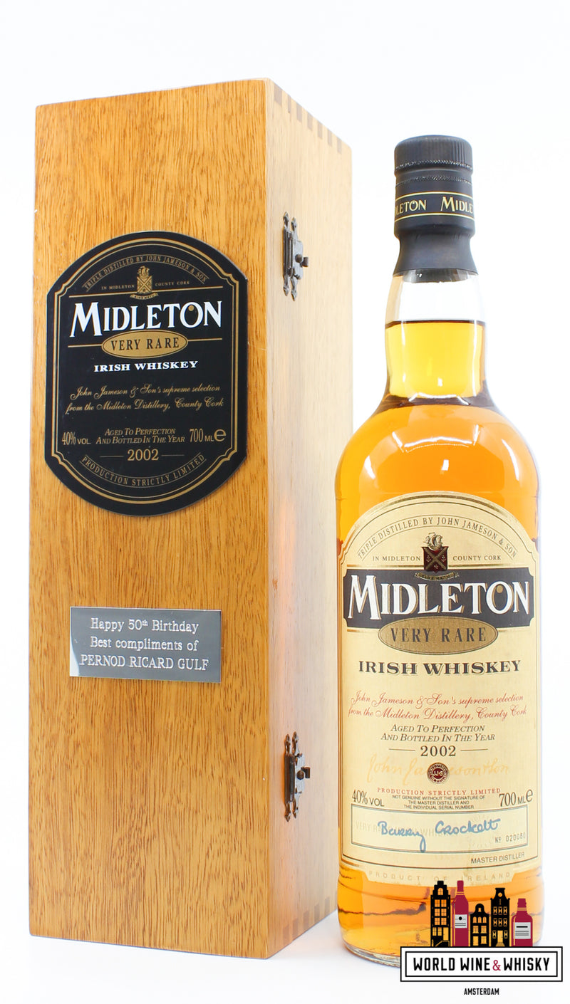 Midleton Very Rare 2002 - Irish Whiskey 40% (in wooden case) - WORLD WINE WHISKY 
