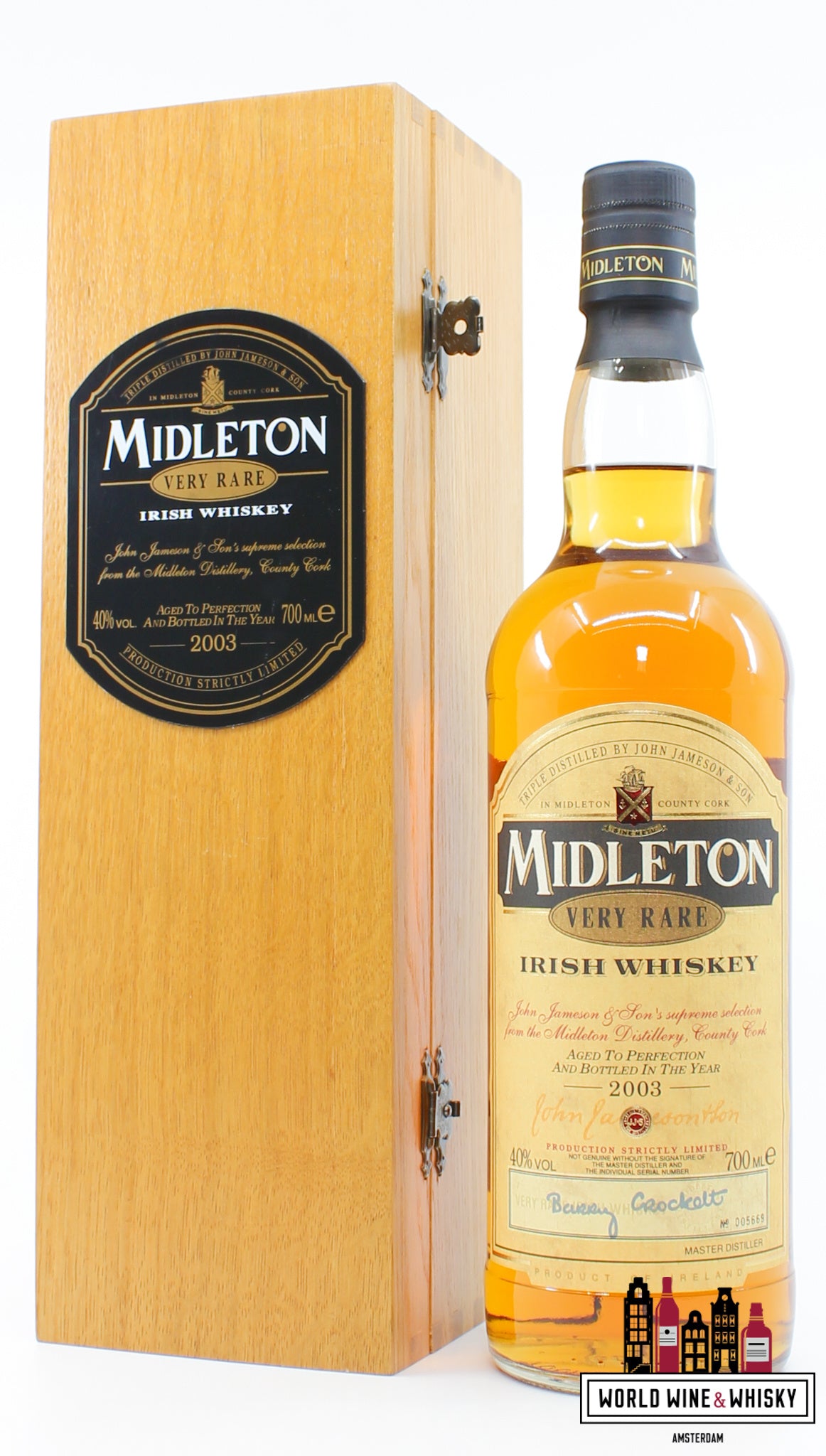 Midleton Very Rare 2003 - Irish Whiskey 40% (in wooden case) - WORLD WINE WHISKY 