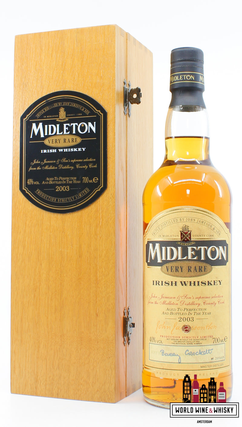Midleton Very Rare 2003 - Irish Whiskey 40% (in wooden case) - WORLD WINE WHISKY 