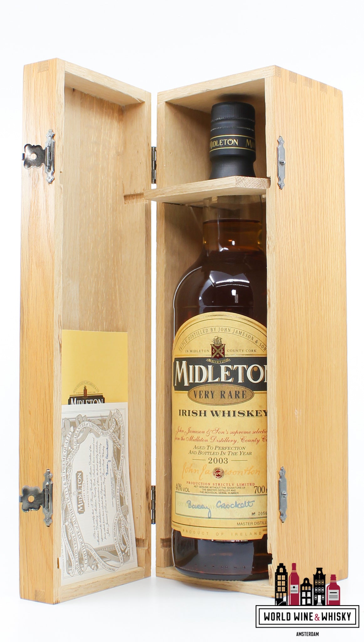 Midleton Very Rare 2003 - Irish Whiskey 40% (in wooden case) - WORLD WINE WHISKY 
