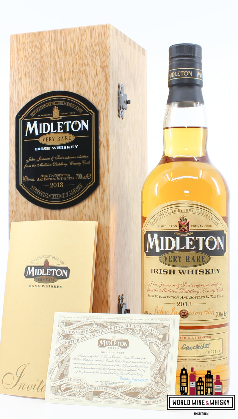 Midleton Very Rare 2013 - Irish Whiskey 40% (in wooden case) - WORLD WINE WHISKY 