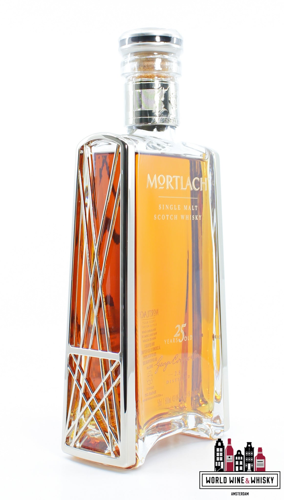 Mortlach 25 Years Old 2014 - Crystal Decanter 43.4% 500ml - WORLD WINE WHISKY 