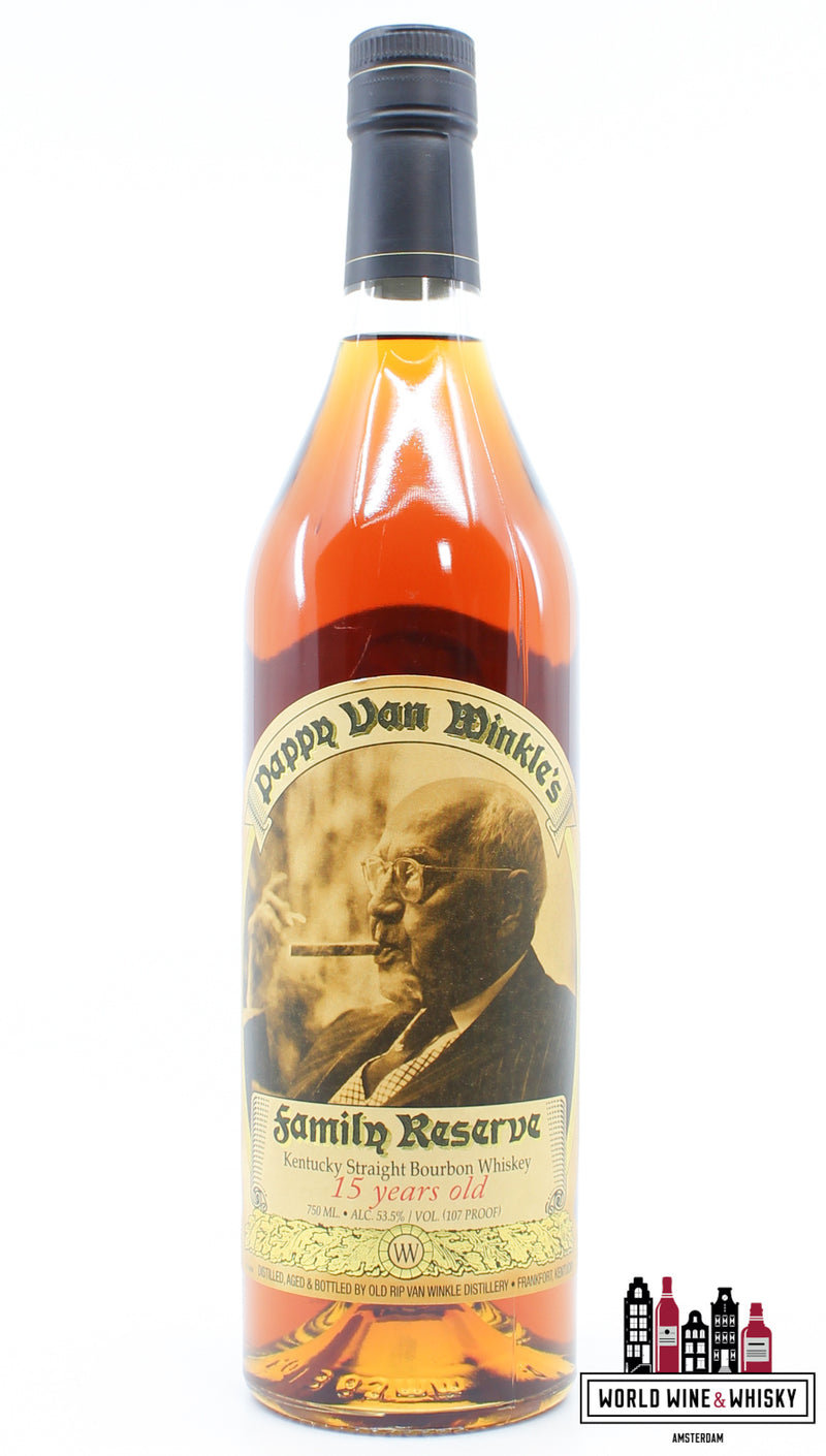 Pappy van Winkle's 15 Years Old 2022 - Family Reserve 53.5% 750ml (Old Rip Van Winkle Distillery) - WORLD WINE WHISKY 