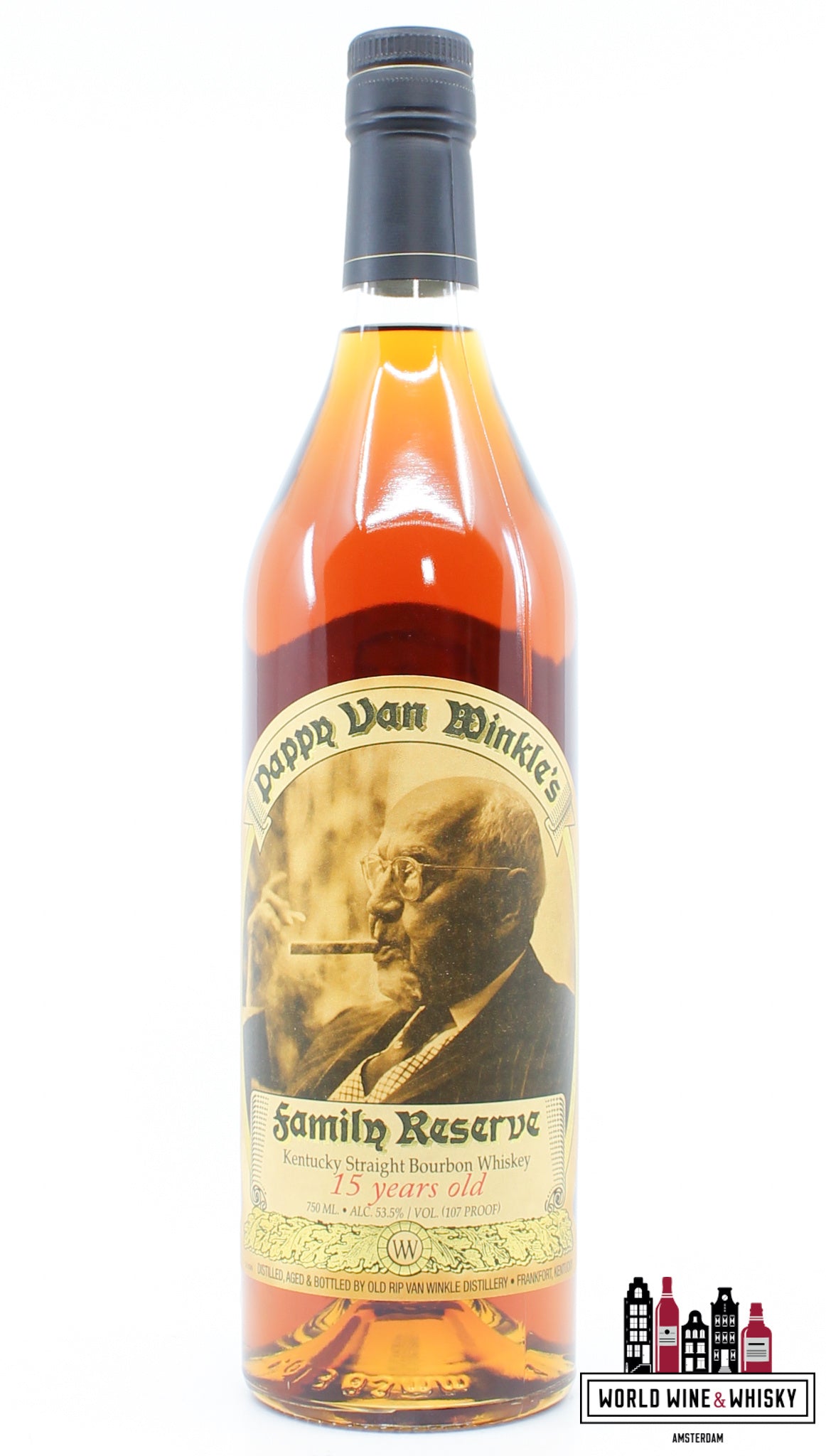 Pappy van Winkle's 15 Years Old - Family Reserve 53.5% 750ml (Old Rip Van Winkle Distillery) - WORLD WINE WHISKY 
