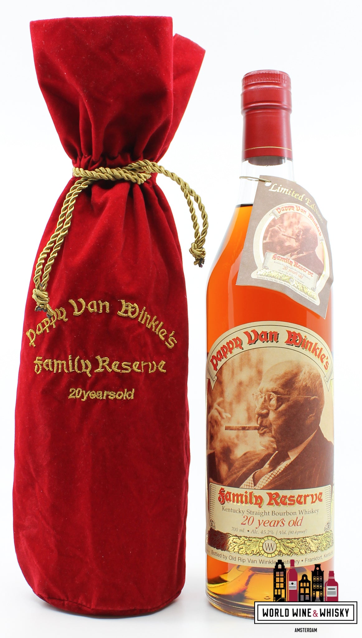 Pappy van Winkle's 20 Years Old - Family Reserve 45.2% 700ml (Old Rip Van Winkle Distillery) - WORLD WINE WHISKY 