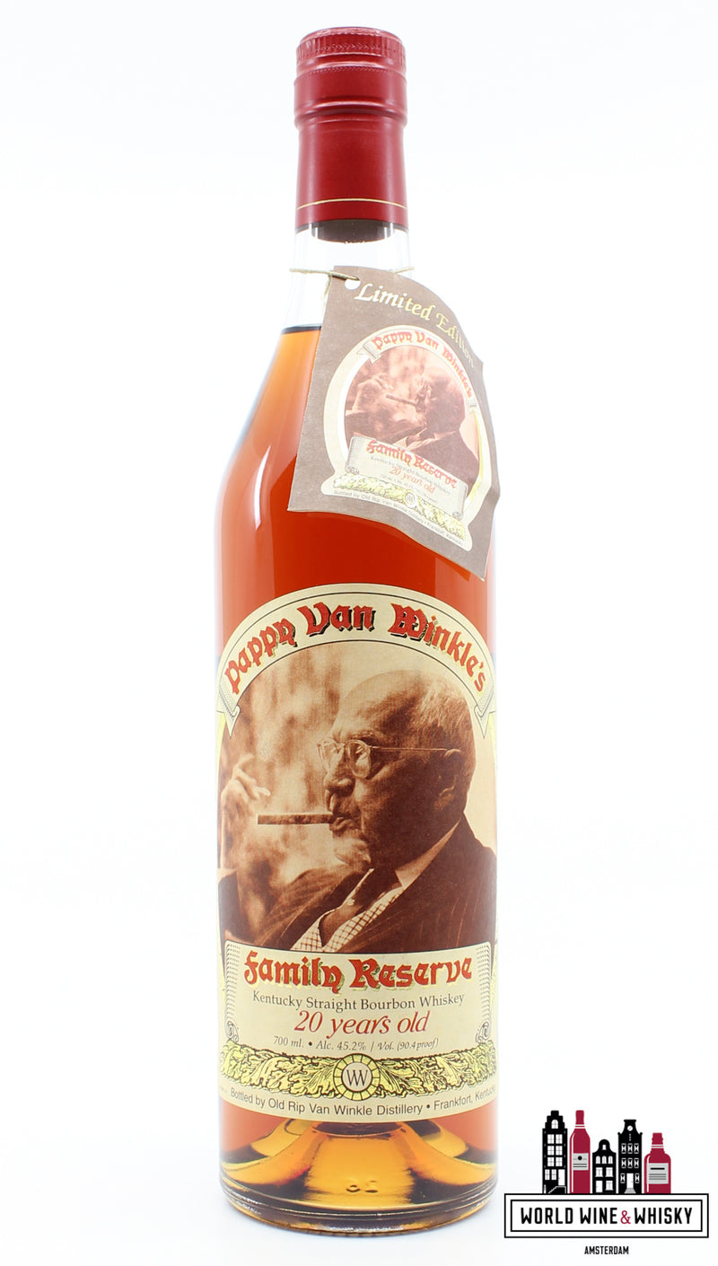 Pappy van Winkle's 20 Years Old - Family Reserve 45.2% 700ml (Old Rip Van Winkle Distillery) - WORLD WINE WHISKY 