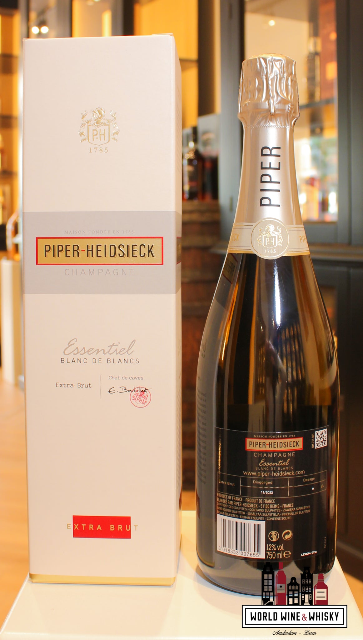 Piper-Heidsieck Essentiel - Blanc de Blancs Extra-Brut Champagne - WORLD WINE WHISKY 