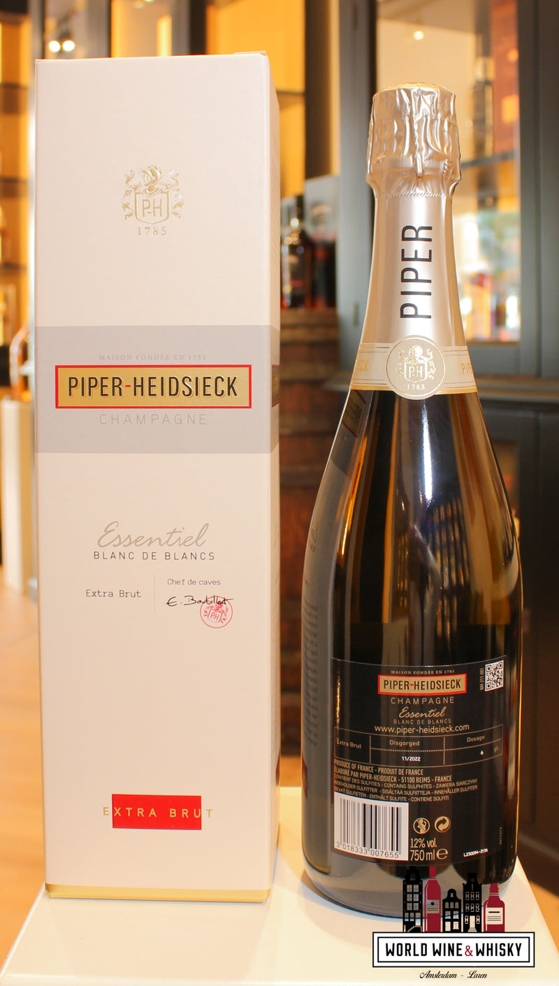 Piper-Heidsieck Essentiel - Blanc de Blancs Extra-Brut Champagne - WORLD WINE WHISKY 