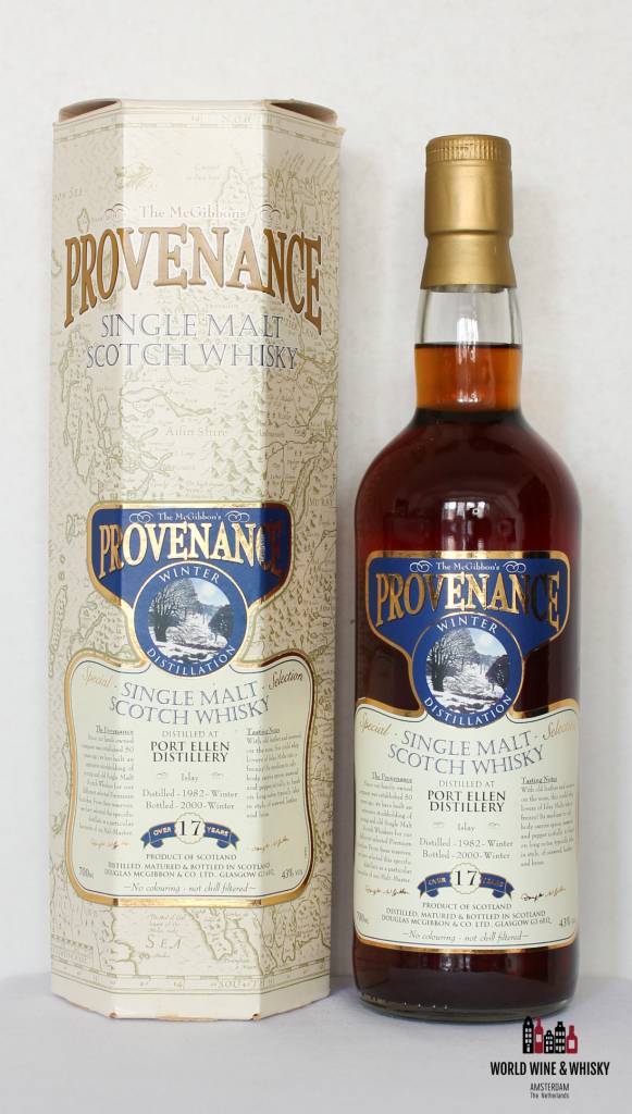 Port Ellen 17 Years Old 1982 2000 Winter Distillation - Douglas McGibbon Provenance 43% - WORLD WINE WHISKY 