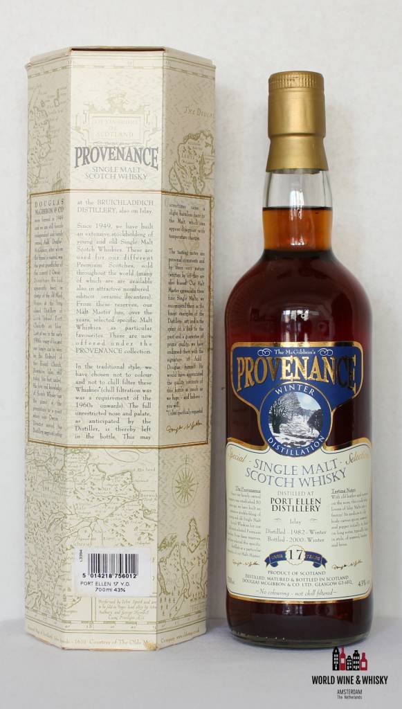 Port Ellen 17 Years Old 1982 2000 Winter Distillation - Douglas McGibbon Provenance 43% - WORLD WINE WHISKY 