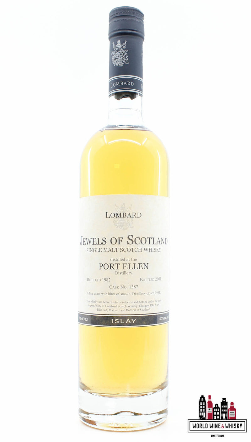 Port Ellen 1982 2001 - Cask 1387 - Jewels of Scotland - Lombard 50% (Closed Distillery) - WORLD WINE WHISKY 