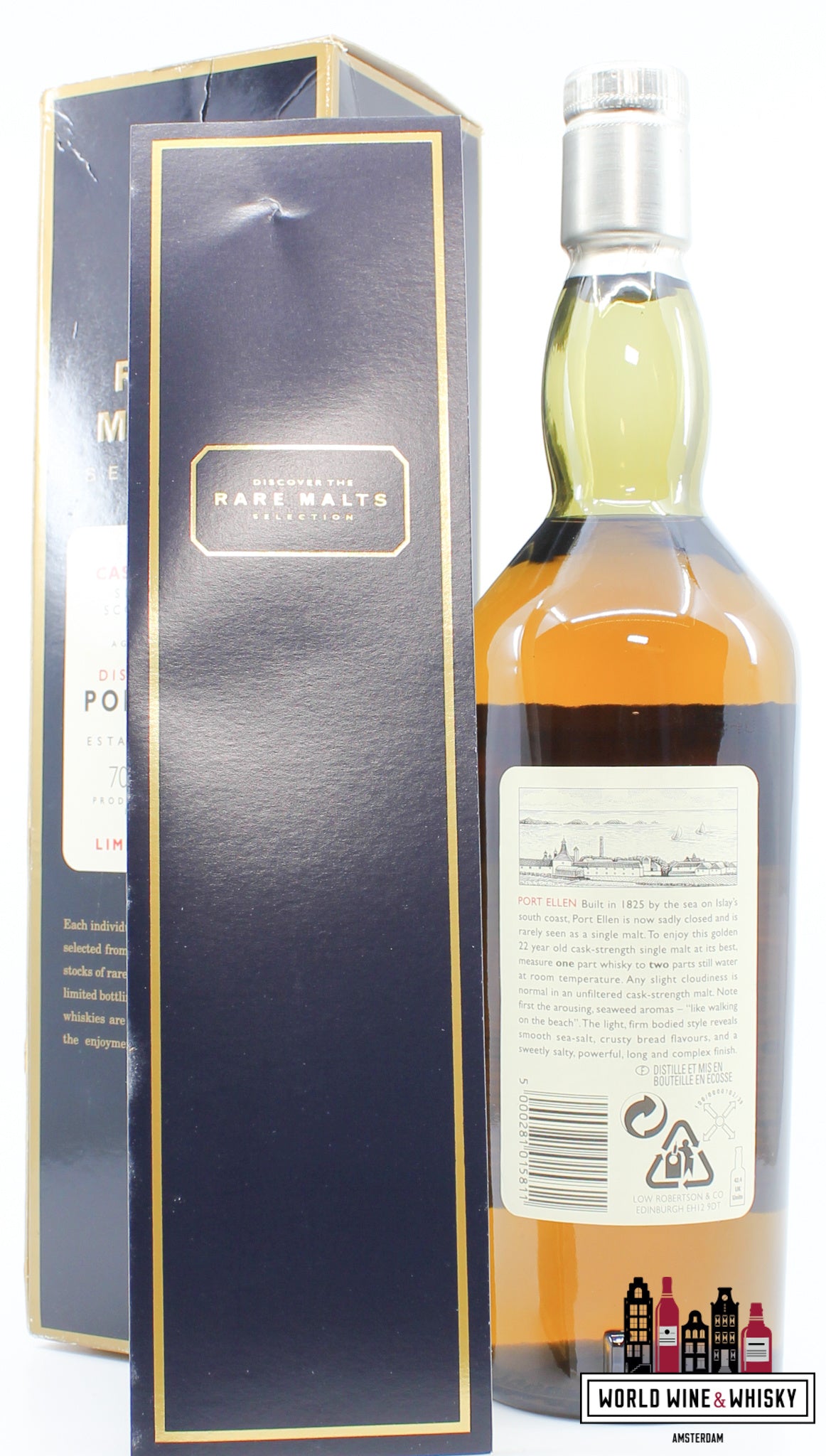 Port Ellen 22 Years Old 1978 2000 - Rare Malts Selection - Natural Cask Strength 60.5% 1 of 4580 (Closed Distillery) - WORLD WINE WHISKY 