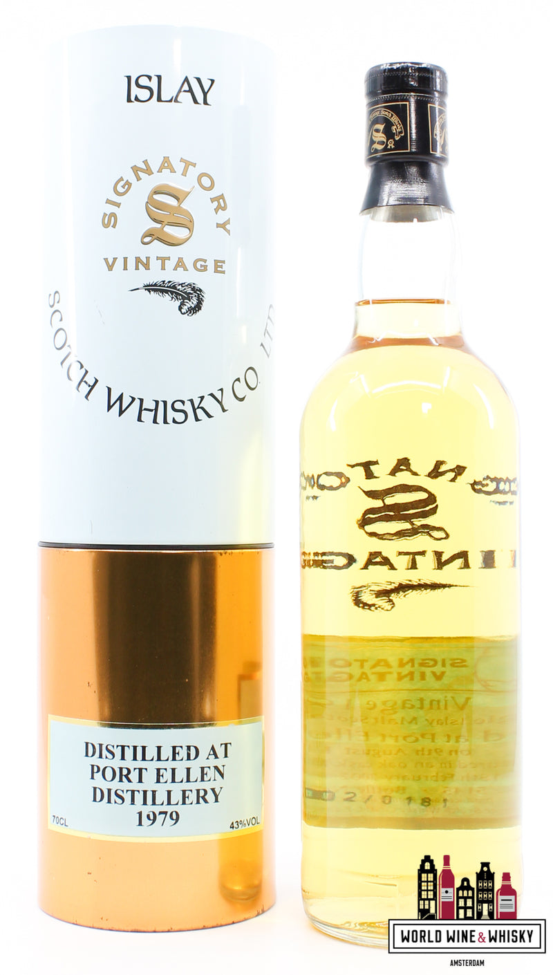 Port Ellen 22 Years Old 1979 2002 - Vintage Collection - Signatory  Vintage - Cask 5145 43% (1 of 345) - WORLD WINE WHISKY 