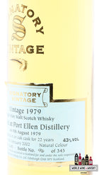 Port Ellen 22 Years Old 1979 2002 - Vintage Collection - Signatory  Vintage - Cask 5145 43% (1 of 345) - WORLD WINE WHISKY 