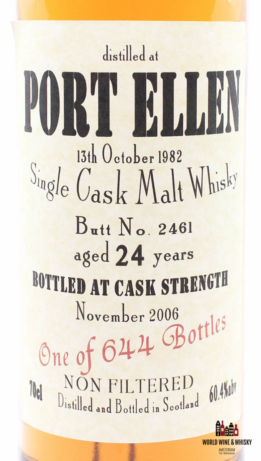 Port Ellen 24 Years Old 1982 2006 cask 2461 Bladnoch Forum - Closed Distillery 60.4% (1 of 644) - WORLD WINE WHISKY 