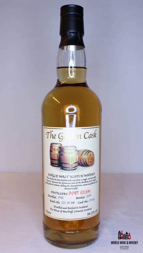 Port Ellen 26 Years Old 1983 2009 The House of MacDuff - The Golden Cask 54.2% - WORLD WINE WHISKY 