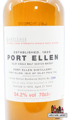 Port Ellen 27 Years Old 1978 2006 - 6th Release - Diageo Special Releases 2006 54.2% (1 of 4560) - WORLD WINE WHISKY 