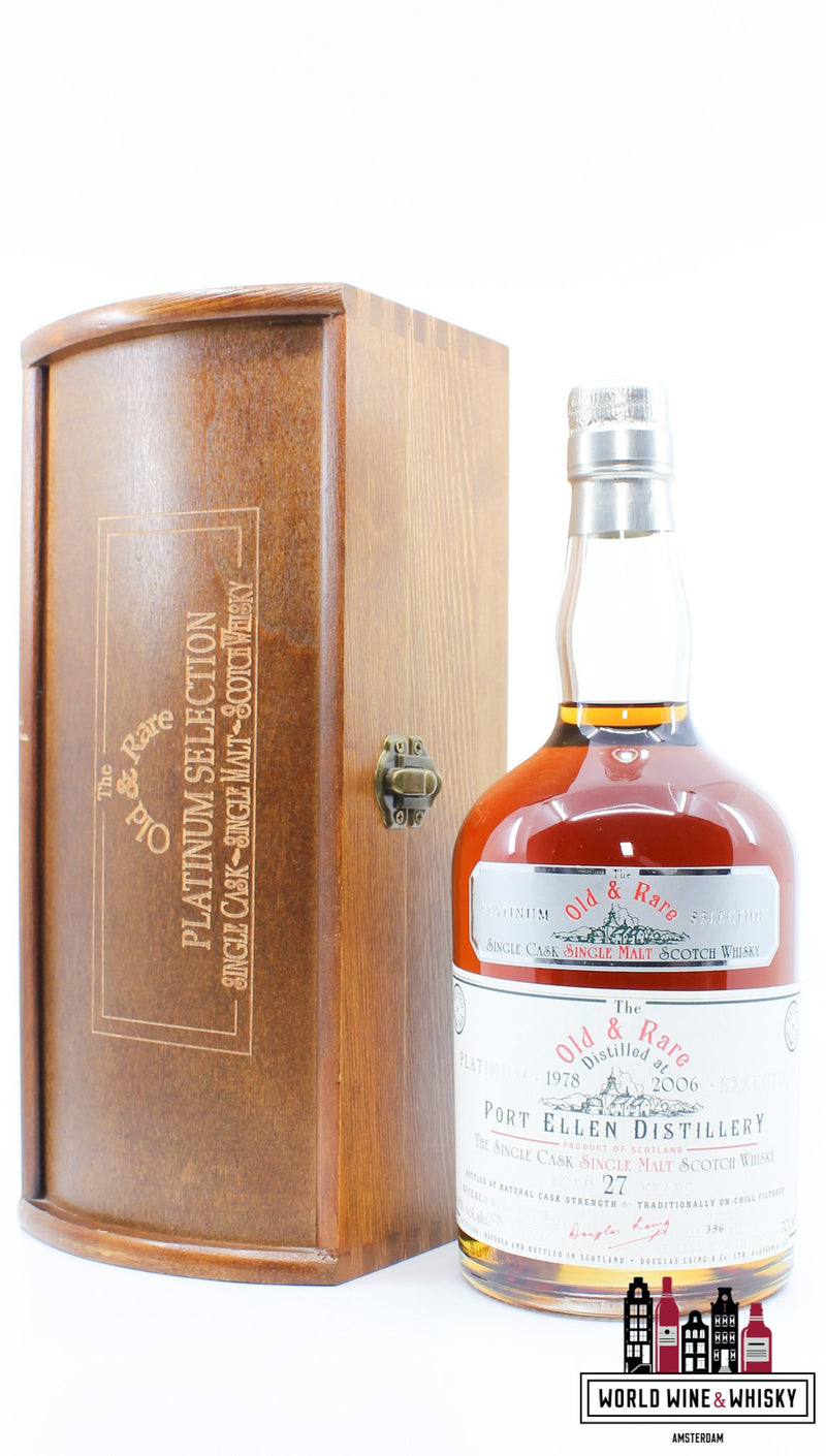 Port Ellen 27 Years Old 1978 2006 Douglas Laing - Old & Rare - The Platinum Selection 54.8% (1 of 396) - WORLD WINE WHISKY 