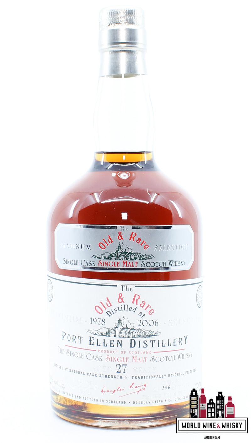 Port Ellen 27 Years Old 1978 2006 Douglas Laing - Old & Rare - The Platinum Selection 54.8% (1 of 396) - WORLD WINE WHISKY 