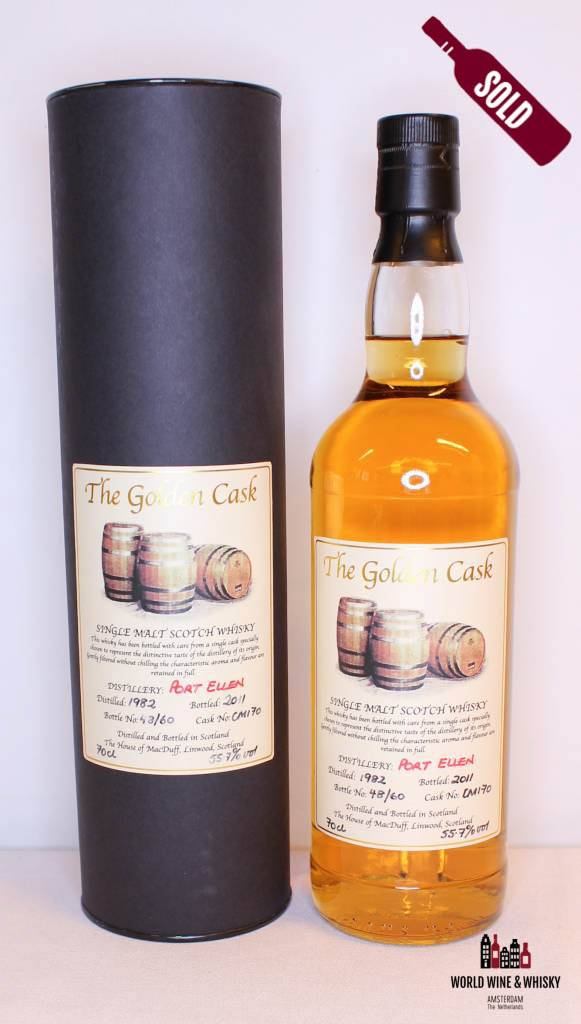 Port Ellen 28 Years Old 1982 2011 The House of MacDuff - The Golden Cask 55.7% - WORLD WINE WHISKY 