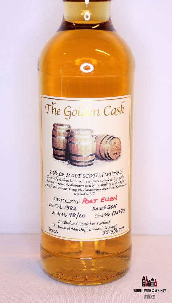 Port Ellen 28 Years Old 1982 2011 The House of MacDuff - The Golden Cask 55.7% - WORLD WINE WHISKY 