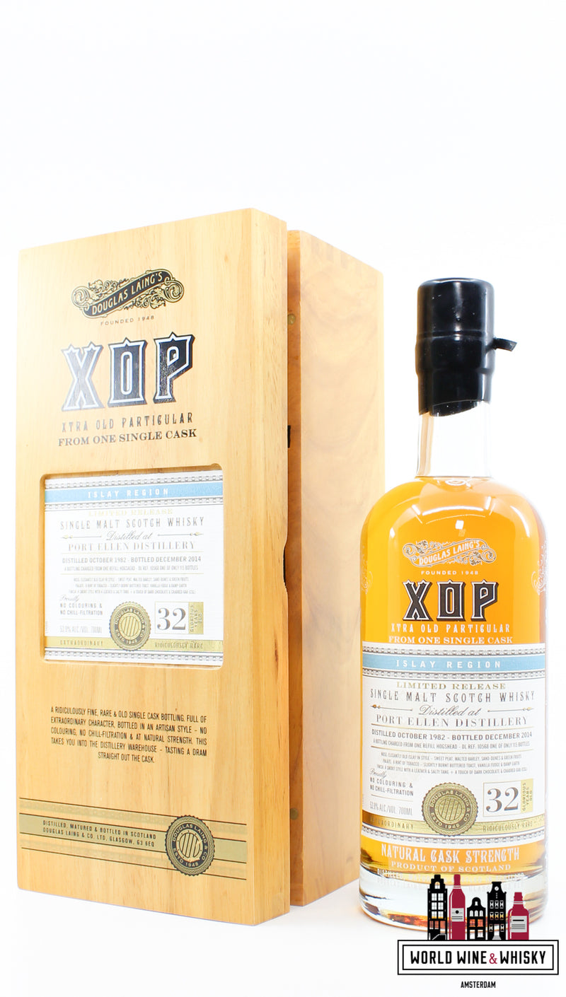 Port Ellen 32 Years Old 1982 2014 - XOP Xtra Old Particular - Douglas Laing - Cask 10568 53.9% (1 of 115) - WORLD WINE WHISKY 