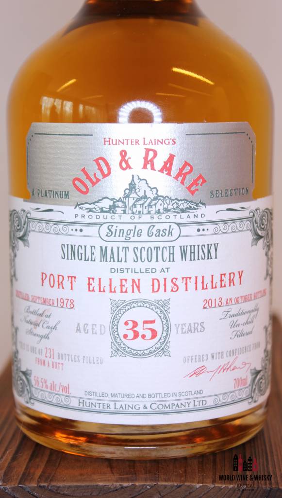 Port Ellen 35 Years Old 1978 2013 Hunter Laing - Old & Rare - A Platinum Selection 56.5% - WORLD WINE WHISKY 
