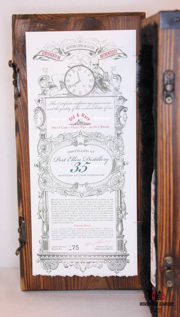 Port Ellen 35 Years Old 1978 2013 Hunter Laing - Old & Rare - A Platinum Selection 56.5% - WORLD WINE WHISKY 