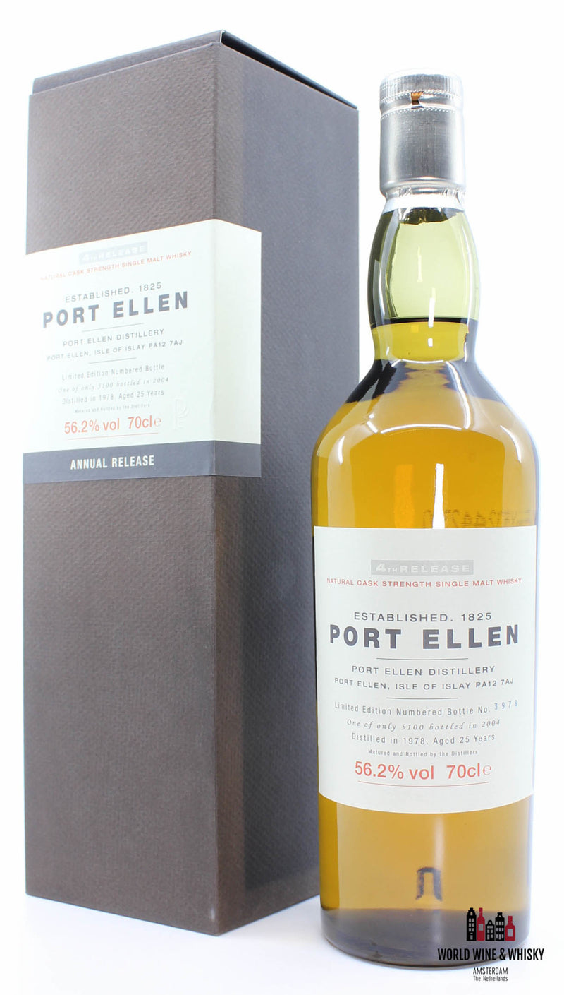 Port Ellen 4th Release 25 Years Old 1978 2004 56.2% (1 of 5100) - WORLD WINE WHISKY 