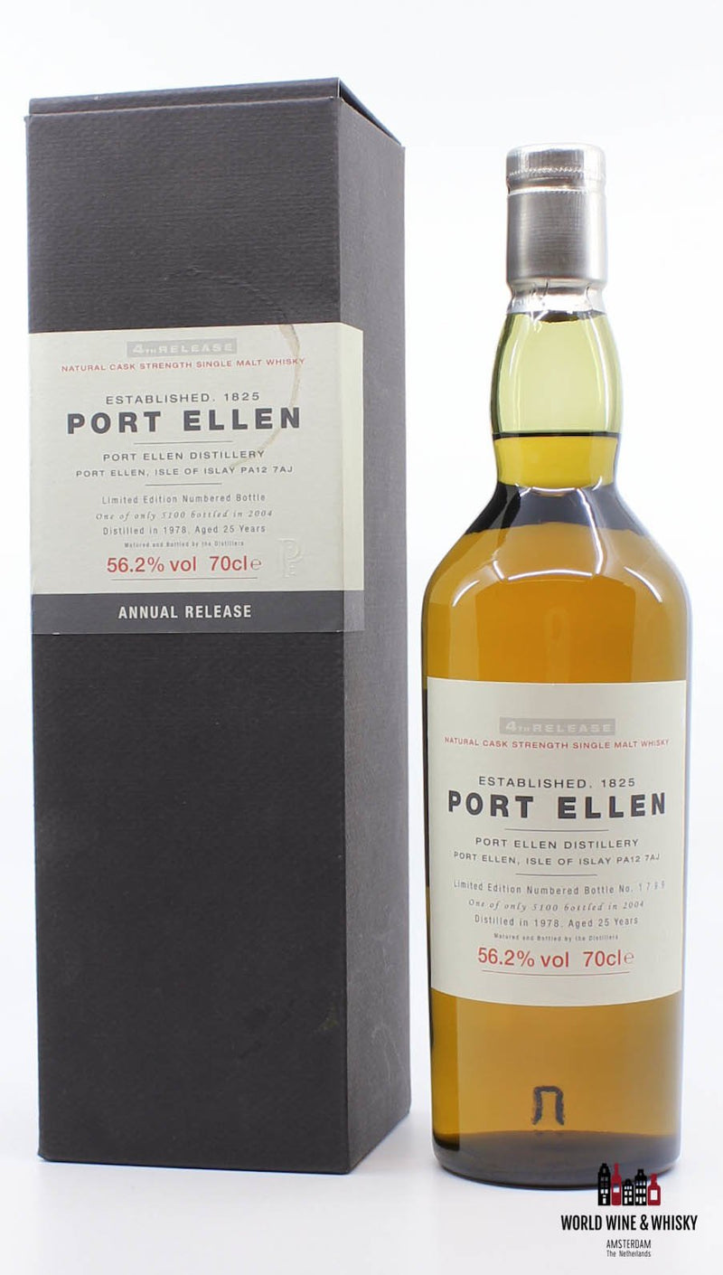Port Ellen 4th Release 25 Years Old 1978 2004  56.2% - WORLD WINE WHISKY 