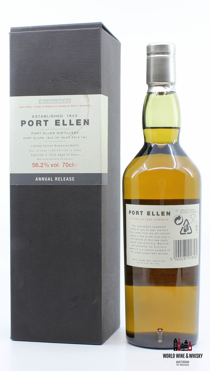 Port Ellen 4th Release 25 Years Old 1978 2004  56.2% - WORLD WINE WHISKY 