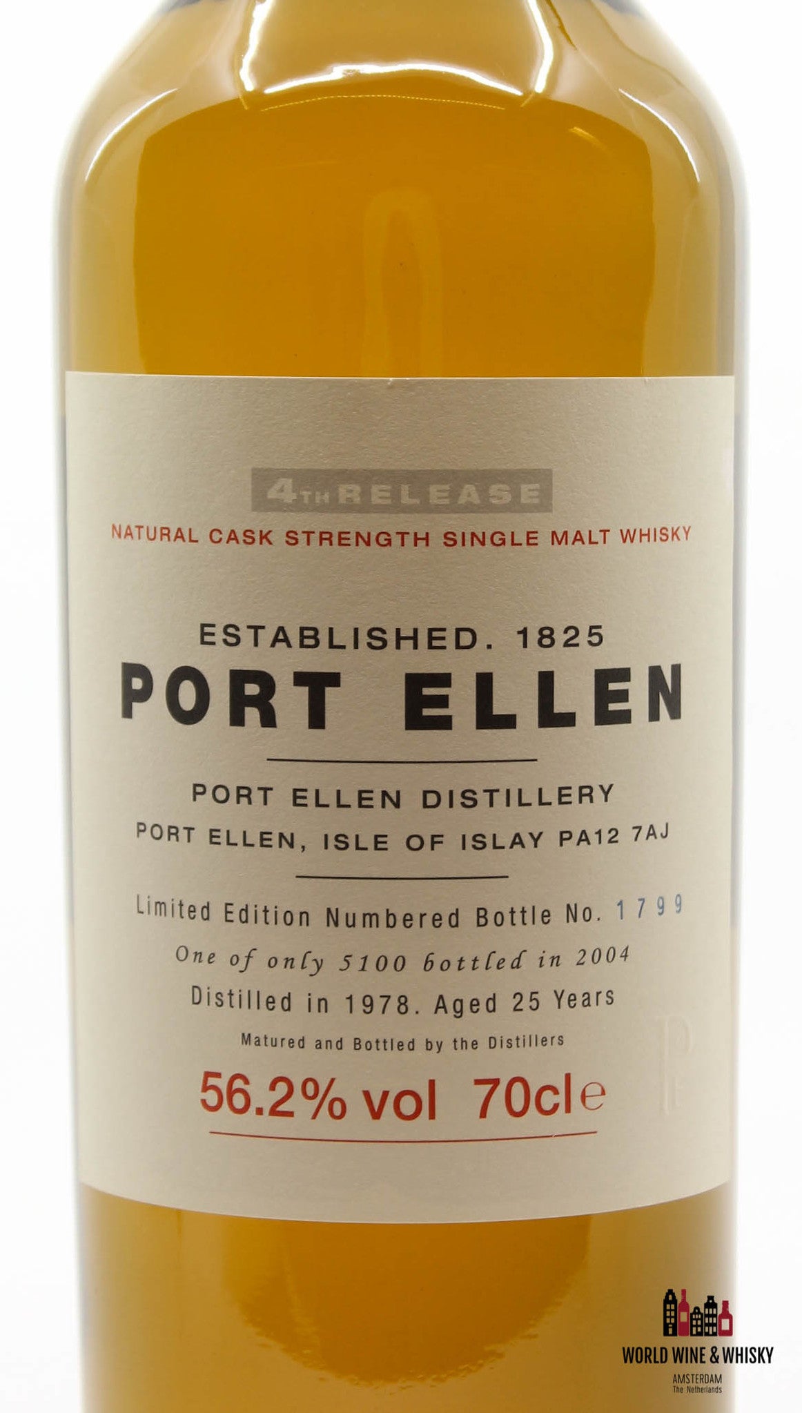Port Ellen 4th Release 25 Years Old 1978 2004  56.2% - WORLD WINE WHISKY 