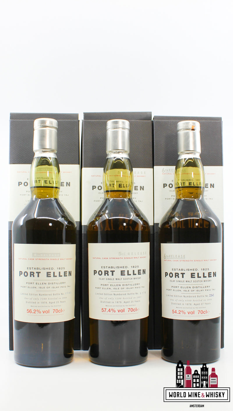 Port Ellen - Diageo Special Releases 2001-2017 - Full set of 17 bottles - WORLD WINE WHISKY 